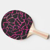 Raquette De Ping Pong Giraffe rose chaude et noire (Côté)