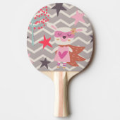 Raquette De Ping Pong Girl Superhero Bunny (Devant)