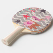 Raquette De Ping Pong Girl Superhero Bunny (Devant Angle)