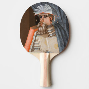 Raquette De Ping Pong Giuseppe Arcimboldo - Le Bibliothécaire