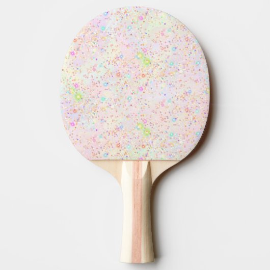 Raquette De Ping Pong Glam Iridescente Parties scintillant holographique (Dos)