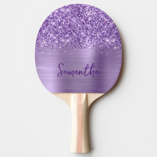 Raquette De Ping Pong Glittery Glam Royal Purple Nom (Devant)