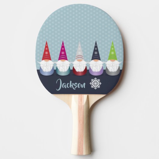 Raquette De Ping Pong Gnome pour les Holidays (Devant)