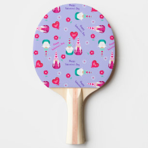 Raquette De Ping Pong Gnome Toss Saint Valentin