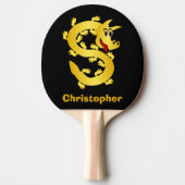 Raquette De Ping Pong Golden Dragon Design (Devant)