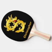 Raquette De Ping Pong Golden Dragon Design (Côté)