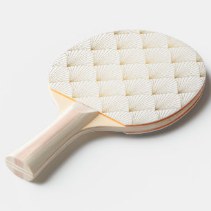 Raquette De Ping Pong Golden, or, élégant, vintage, gentle, art Deco Pat