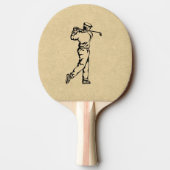 Raquette De Ping Pong Golfsport Design look cuir (Dos)