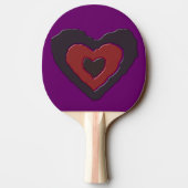 Raquette De Ping Pong Gothique Fondre Amour Coeur Ping Paddle (Dos)