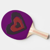 Raquette De Ping Pong Gothique Fondre Amour Coeur Ping Paddle (Côté)