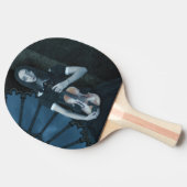 Raquette De Ping Pong Gothique Victorian Girl tenant Violon Imaginaire f (Côté)
