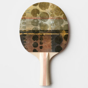 Raquette De Ping Pong Gouttelettes vertes circulaires