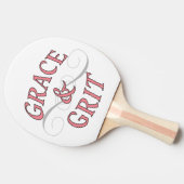 Raquette De Ping Pong Grace & Grit pour la dame dure (Côté)