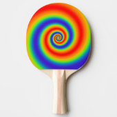 Raquette De Ping Pong Gradient du Colorful Spiral Effect (Devant)