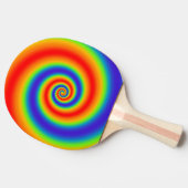 Raquette De Ping Pong Gradient du Colorful Spiral Effect (Côté)