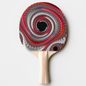 Raquette De Ping Pong Gradient noir abstrait (Dos)
