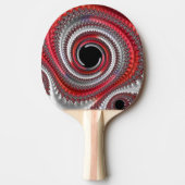 Raquette De Ping Pong Gradient noir abstrait (Devant)