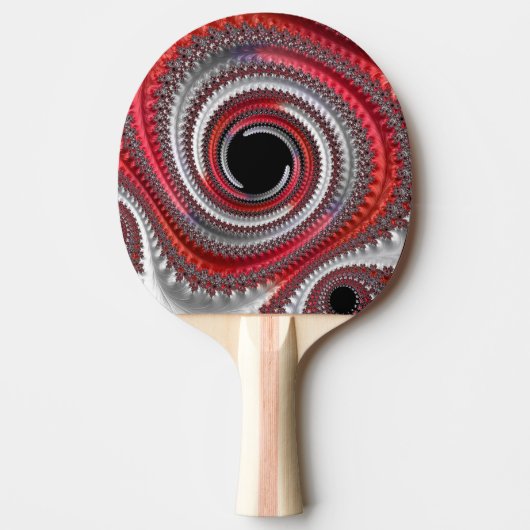 Raquette De Ping Pong Gradient noir abstrait (Devant)