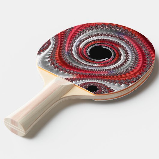 Raquette De Ping Pong Gradient noir abstrait (Devant Angle)