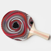 Raquette De Ping Pong Gradient noir abstrait (Côté)