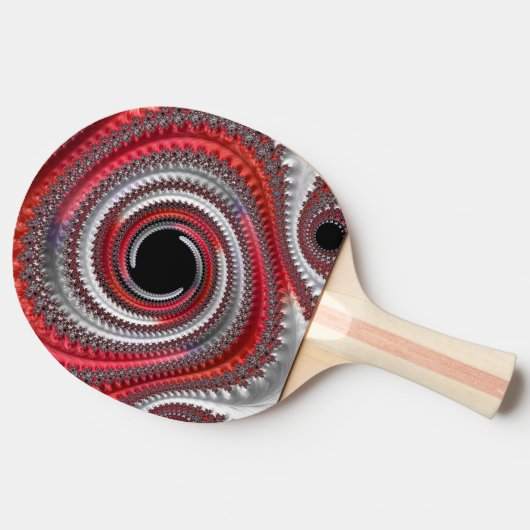 Raquette De Ping Pong Gradient noir abstrait (Côté)