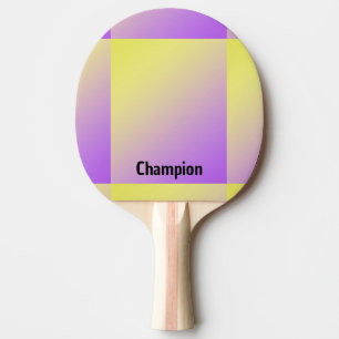 Raquette De Ping Pong Gradient Personnalisé Jaune à Violet