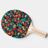 Raquette De Ping Pong Graffiti Art Ping Paddle (Côté)