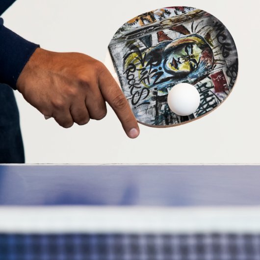 Raquette De Ping Pong Graffiti Cool Moderne Urbain Art de rue (Insitu)