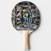 Raquette De Ping Pong Graffiti Cool Moderne Urbain Art de rue (Devant)