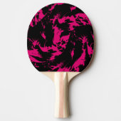 Raquette De Ping Pong Graffiti de peinture rose et noire (Devant)