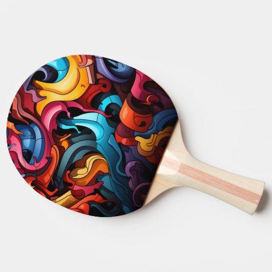 Raquette De Ping Pong Graffiti Ping Pong Paddle (Côté)