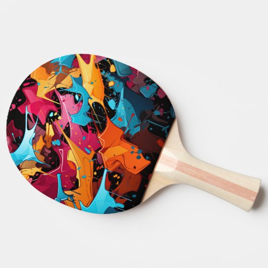 Raquette De Ping Pong Graffiti Ping Pong Paddle (Côté)