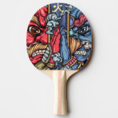 Raquette De Ping Pong Graffiti pour le Japon fou Samurai Dragon (Dos)