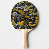 Raquette De Ping Pong Graffiti urbain Motif de rue (Devant)