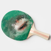 Raquette De Ping Pong Grand blanc Shark1 (Côté)