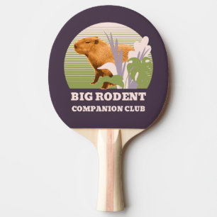 Raquette De Ping Pong Grand Club de Compagnons Rongeurs Capybara