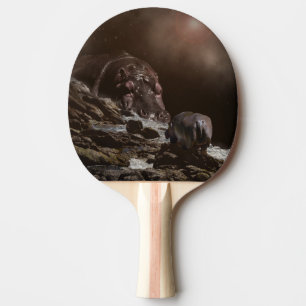 Raquette De Ping Pong **"Grand Coeur, Petit Amour : L'affection d'un hip