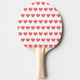 Raquette De Ping Pong Grand coeur rouge avec peu de coeur