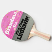 Raquette De Ping Pong Grand-mère La Légende Smack Talk Pink Silver Jeu (Côté)