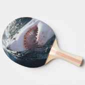 Raquette De Ping Pong Grand requin blanc sur la mer (Côté)