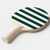Raquette De Ping Pong Grandes vertes foncées et blanches (Devant Angle)