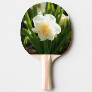 Raquette De Ping Pong Grands narcisses blancs par un jour de printemps