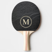 Raquette De Ping Pong Granit Noir Pierre Monogramme (Devant)