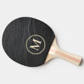 Raquette De Ping Pong Granit Noir Pierre Monogramme (Côté)