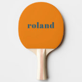 Raquette De Ping Pong Gras Bleu Orange Nom Ping Pong Paddle (Dos)