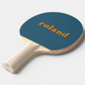 Raquette De Ping Pong Gras Bleu Orange Nom Ping Pong Paddle (Devant Angle)