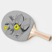 Raquette De Ping Pong Gravure de nénuphars (Côté)