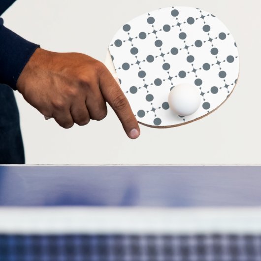 Raquette De Ping Pong Gray Polka Dots, Polka Dot Pattern, Dots (Insitu)