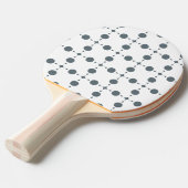 Raquette De Ping Pong Gray Polka Dots, Polka Dot Pattern, Dots (Devant Angle)