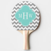Raquette De Ping Pong Gray Wht Chevron (Devant)